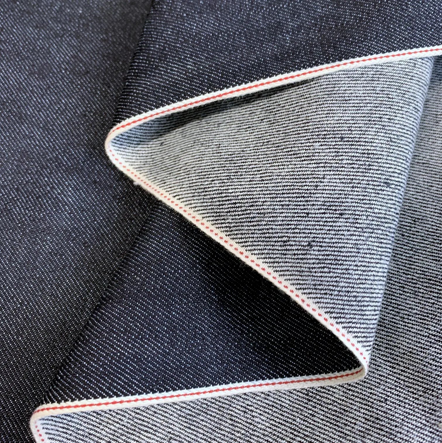 Japanese selvedge kurabo denim - indigo (Copy) (Copy) (Copy) (Copy) image 2